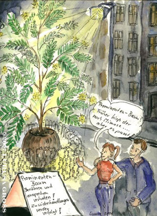 Prominentenbaum – beruehren verboten