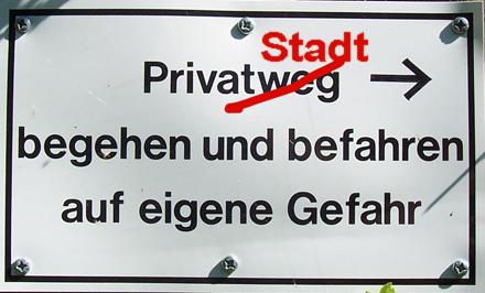 privat schild M. Großmann