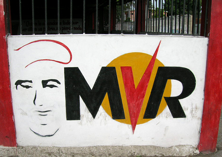 venezuela MVR Wandmaleriei in Barcelona