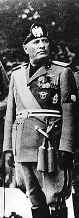 Mussolini in Yugoslavia in Jogoslwaien