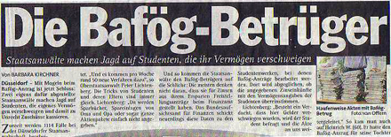 Bafög Betrug 
