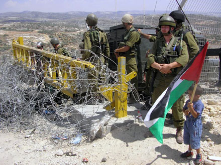 Bil'in Palästina gewaltfreier Widerstand