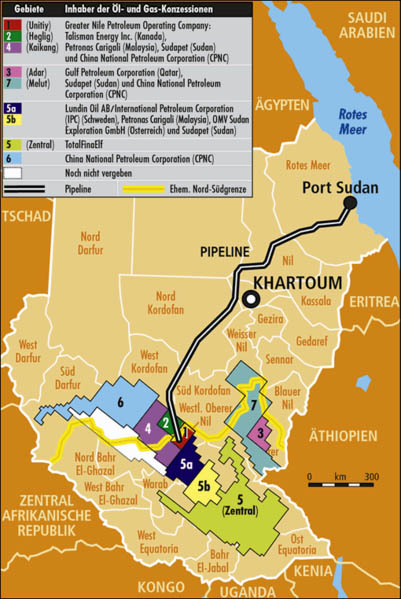 Erdöl Gasvorkommen Sudan CPNC