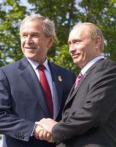 Bush Putin G8