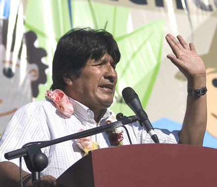 Evo Morales Foto: Micky Hirsch