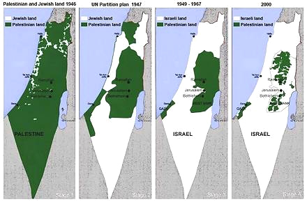 Karte Palästina