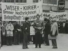 Streik beim Weserkurier