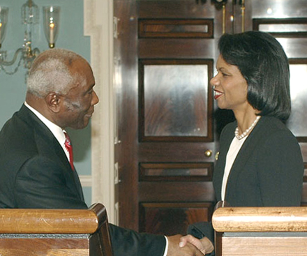 Jacques-Edouard Alexis Condoleezza Rice 2007 Foto: Michael Gross