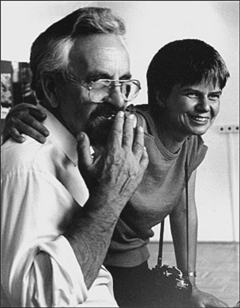 1988 Horst Sturm mit seiner Schülerin Gabriele Senft