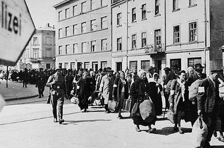 Marsch ins Krakauer Ghetto