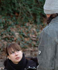 Rami und Sandra am Set