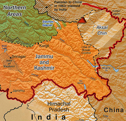 karte von kashmir