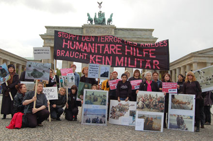 auf einer Demo