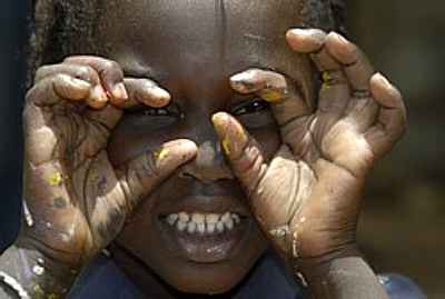 M&auml;dchen in M'Bour im Senegal
