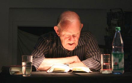 Der 83 Jahre alte André Müller sen. bei einer Lesung im Juli in Mainz