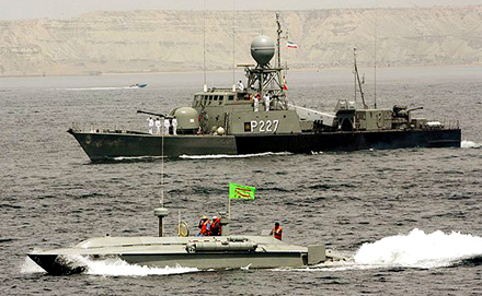 Iranische Marine im Golf von Persien