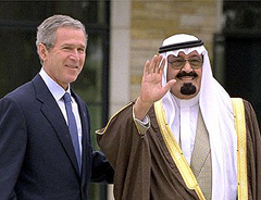 Saudi Crown Prince Abdullah Bush