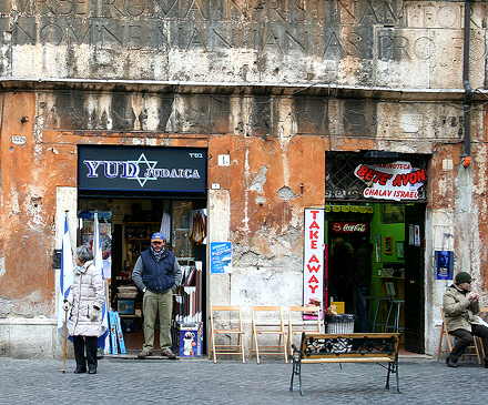 strassenszene Ottavia trastevere