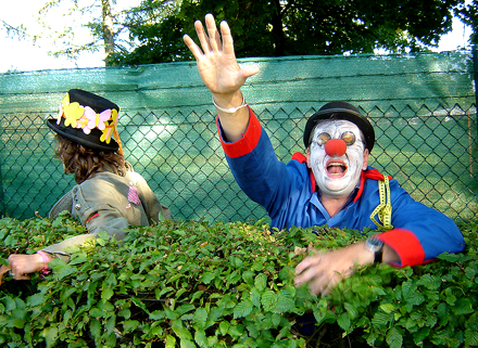 Proteste gegen die letzten Atomwaffen in Büchel Clownsarmee Foto: Christian Heinrici