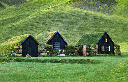 Grassodenhäuser auf Island Foto: Stefan Schafft