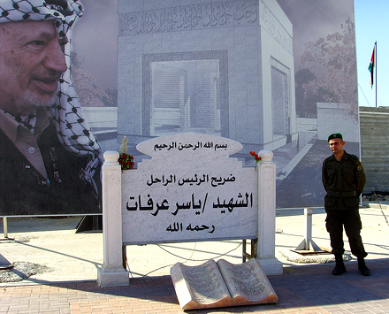 Arrafats Gedenkstätte in Ramallah Foto: Effi Schweizer