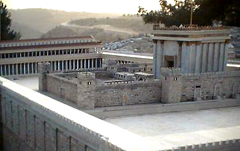 Zweiter Tempel Jerusalem Modell Foto: Izehar