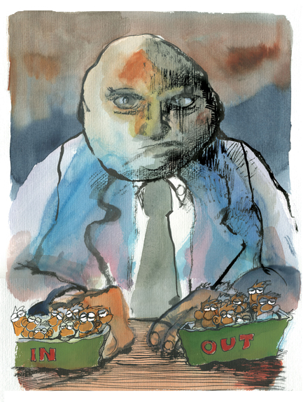 Sachzwänge, Kostas Koufogiorgos „Minima Politika“, © 2008 Horlemann-Verlag Gewalt Minima Politika Kostas Koufougiorgos Horlemann-Verlag Minima Politika Kostas Koufougiorgos Horlemann-Verlag