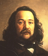 Ferdinand Freiligrath Gem&auml;lde von Johann Peter Hasenclever 1851