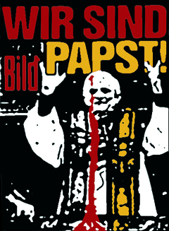 "Wir sind Papst" Bildzeitung Graphik: Carl H. Ewald