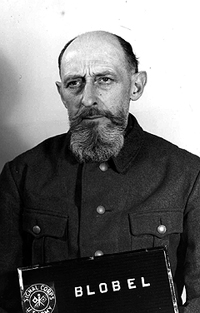 „Mitarbeiter“ Paul Blobel kurz vor seiner Hinrichtung 1948