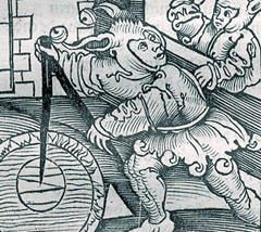 Vorbild: Illustration aus der niederdeutschen Fassung des „Narrenschiffs“