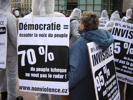 Demonstration der Unsichtbaren in Brüssel vor dem EU-Parlament Foto: Christian Heinrici