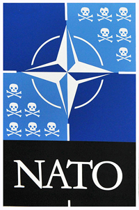 Emblem der NATO totenschädel Grafik: Christian Heinrici