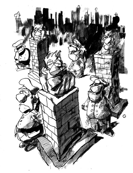"Sicherheit", Kostas Koufogiorgos „Minima Politika“, © 2008 Horlemann-Verlag Gewalt Minima Politika Kostas Koufougiorgos Horlemann-Verlag Minima Politika Kostas Koufougiorgos Horlemann-Verlag