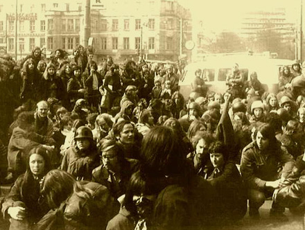 Proteste im Frankfurter Westend 1973