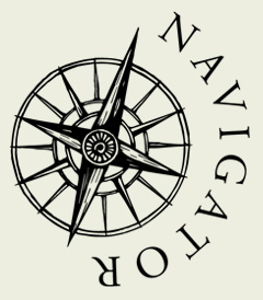 "Navigator" Kompass Windrose eine Novelle von Norman Liebold