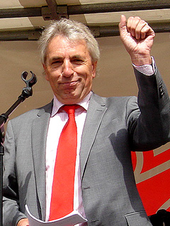 J&uuml;rgen Roters bei "anti pro k&ouml;ln" Demo Foto: Christian Heinrici