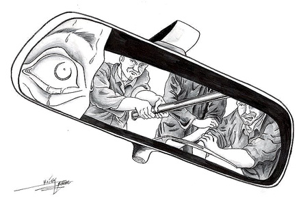 Zeichnung Comicstyle „Mob“ - Illustration: Björn „The Hoink” Zutt