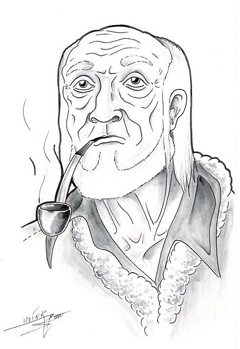"Navigator" Novelle von Norman Liebold, Illustration: Bj&ouml;rn &bdquo;The Hoink&rdquo; Zutt   