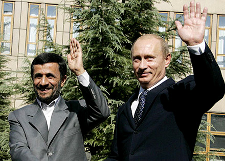 Ahmadinedschad und der russische Präsident Putin Foto: Präsidentenamt/russ. Regierung