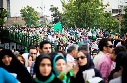Proteste im Norden Teherans Foto: Sharam Sharif
