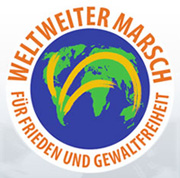 Weltweiter Marsch für Frieden und Gewaltfreiheit Logo