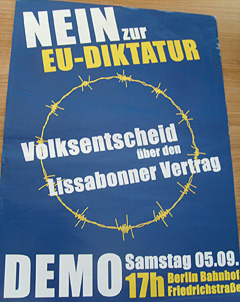 "Nein zur EU-Diktatur" Demo | Foto: Johannes Heckmann