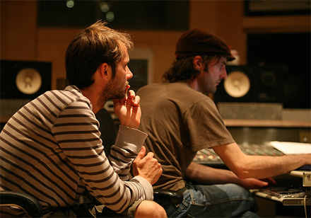 Keimzeit im Studio in Spanien Foto: Bernd Zahn (mit freundl. Genehmigung von Keimzeit)