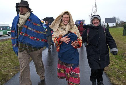 Proteste gegen Atomwaffen in Büchel in der Eifel | Foto: Herbert Sauerwein/AF