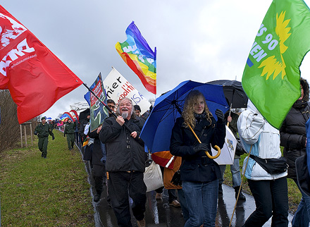 Proteste gegen Atomwaffen in Büchel in der Eifel | Foto: Herbert Sauerwein/AF