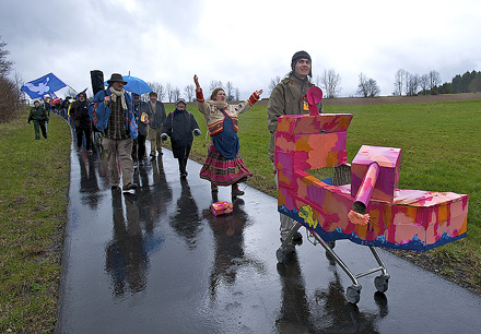 Proteste gegen Atomwaffen in Büchel in der Eifel | Foto: Herbert Sauerwein/AF