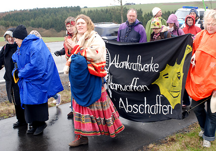 Büchel proteste gegen Atomwaffen Foto: Caroline Schenck