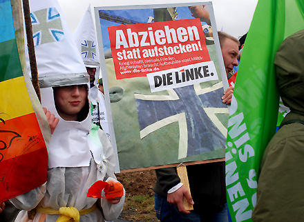 Linke Büchel proteste gegen Atomwaffen Foto: Caroline Schenck