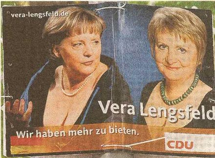 Wahlplakat CDU Wir haben mehr zu bieten